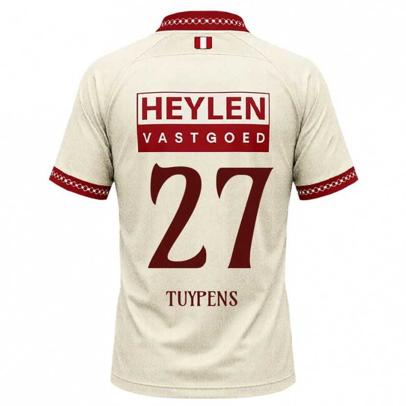 Danxen Dámské Eran Tuypens #27 Béžová Červená Daleko Hráčské Dresy 2026/27 Dres