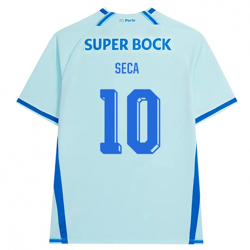 Danxen Dámské Rodrigo Seca #10 Světle Tyrkysová Modrá Třetí Hráčské Dresy 2026/27 Dres