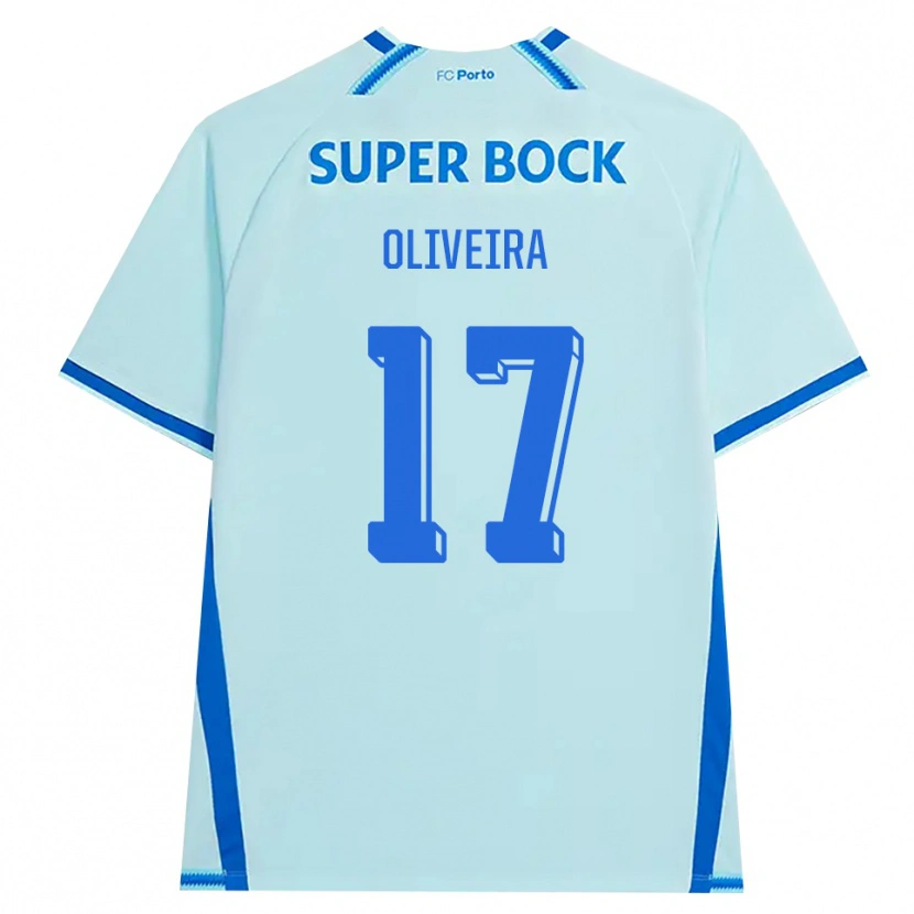 Danxen Dámské Rodrigo Oliveira #17 Světle Tyrkysová Modrá Třetí Hráčské Dresy 2026/27 Dres