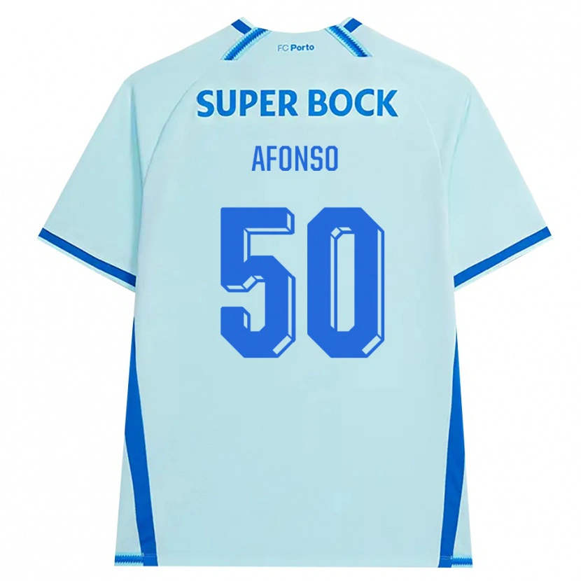 Danxen Dámské João Afonso #50 Světle Tyrkysová Modrá Třetí Hráčské Dresy 2026/27 Dres