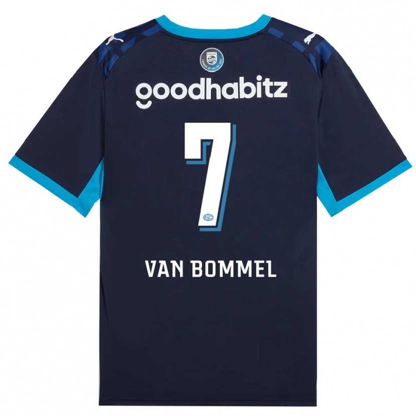 Danxen Dámské Ruben Van Bommel #7 Modrá Chodníčková Královská Modř Třetí Hráčské Dresy 2026/27 Dres