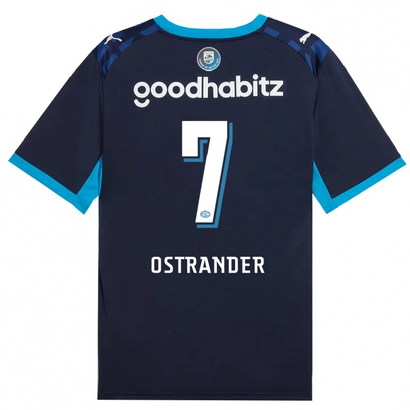 Danxen Dámské William Ostrander #7 Modrá Chodníčková Královská Modř Třetí Hráčské Dresy 2026/27 Dres