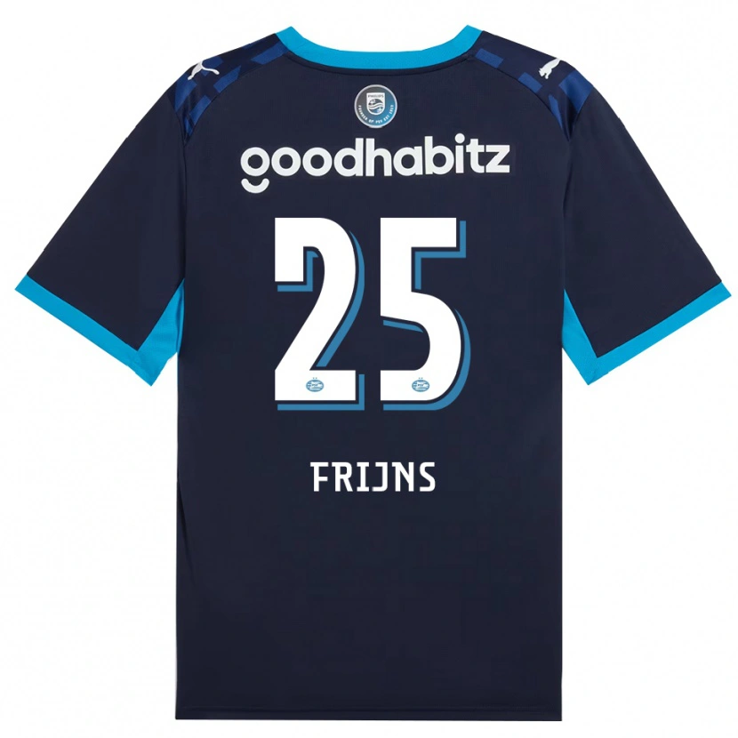 Danxen Dámské Emma Frijns #25 Modrá Chodníčková Královská Modř Třetí Hráčské Dresy 2026/27 Dres