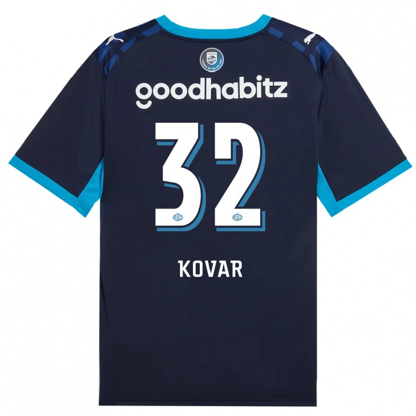 Danxen Dámské Matej Kovar #32 Modrá Chodníčková Královská Modř Třetí Hráčské Dresy 2026/27 Dres