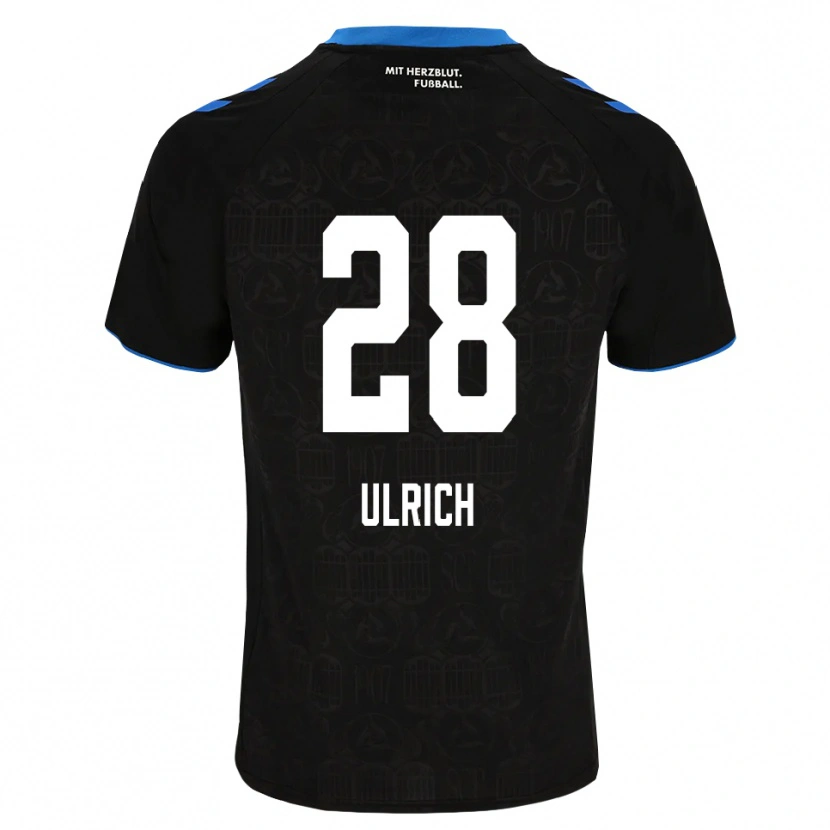 Danxen Dámské Laurin Ulrich #28 Černá Bílá Červená Domů Hráčské Dresy 2026/27 Dres