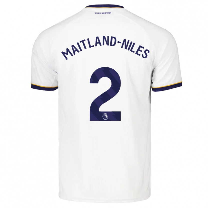 Danxen Dětské Ainsley Maitland-Niles #2 Půlnoční Modrá Bílá Žlutá Daleko Hráčské Dresy 2026/27 Dres