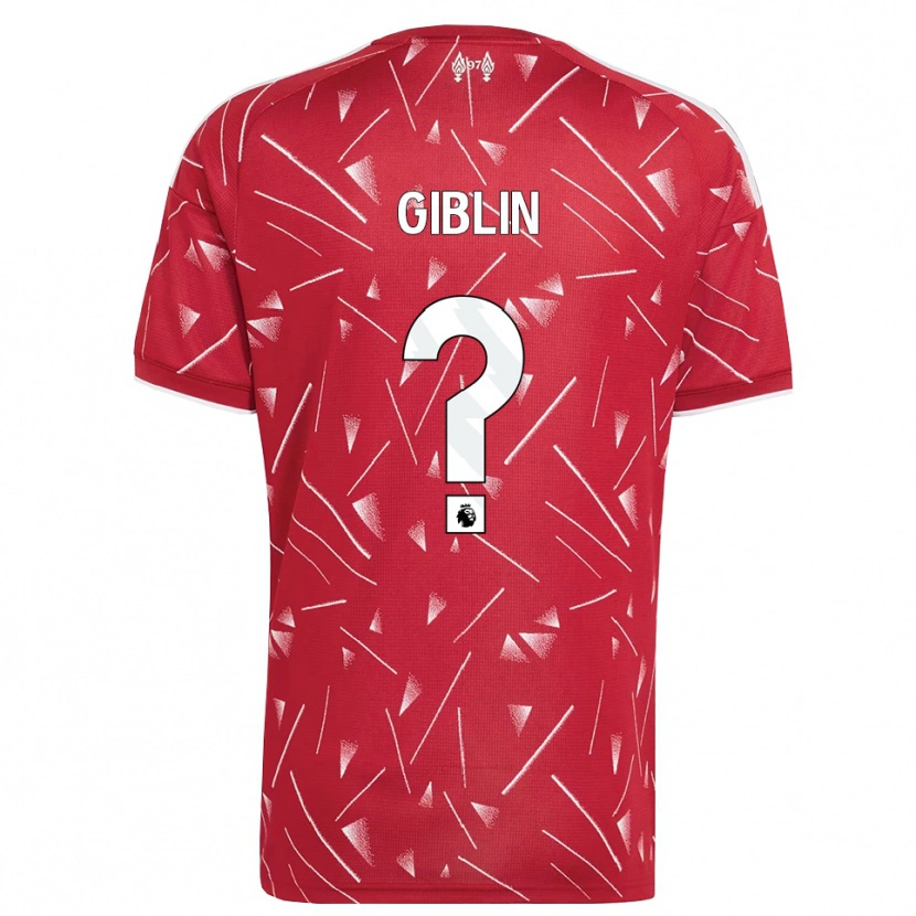 Danxen Dětské Nathan Giblin #0 Bílá Červená Domů Hráčské Dresy 2026/27 Dres