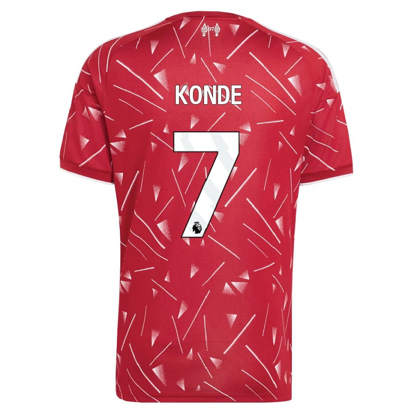 Danxen Dětské Isaac Konde #7 Bílá Červená Domů Hráčské Dresy 2026/27 Dres