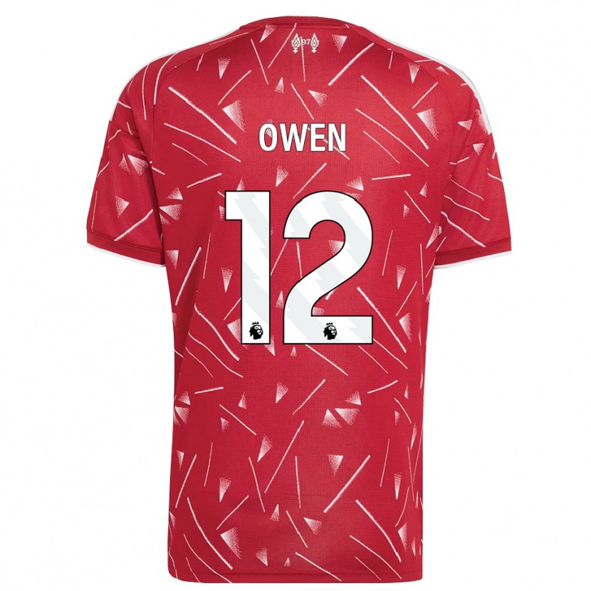 Danxen Dětské Harvey Owen #12 Bílá Červená Domů Hráčské Dresy 2026/27 Dres