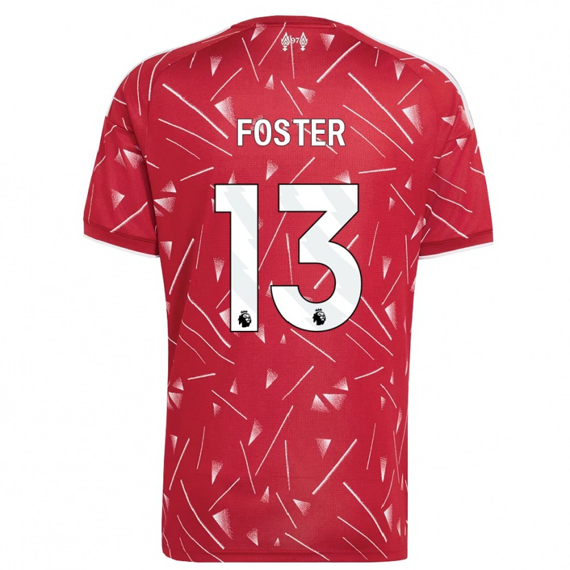 Danxen Dětské Rylee Foster #13 Bílá Červená Domů Hráčské Dresy 2026/27 Dres