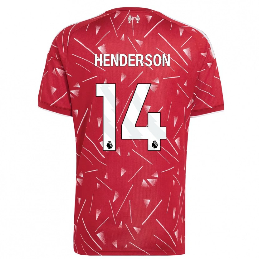 Danxen Dětské Henderson #14 Bílá Červená Domů Hráčské Dresy 2026/27 Dres