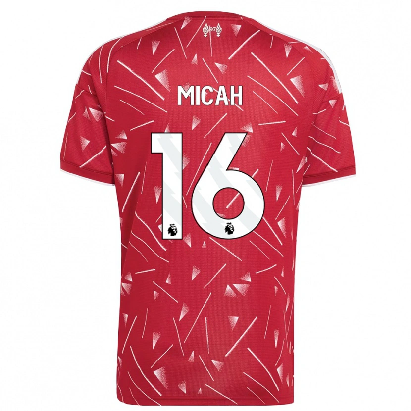 Danxen Dětské Teagan Micah #16 Bílá Červená Domů Hráčské Dresy 2026/27 Dres