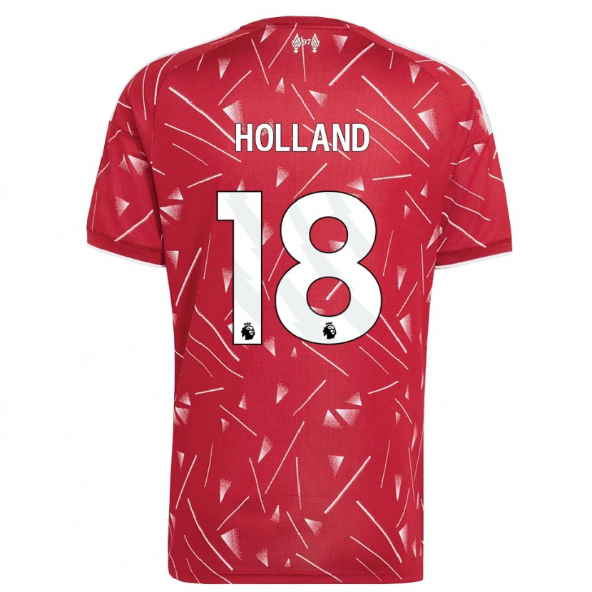 Danxen Dětské Ceri Holland #18 Bílá Červená Domů Hráčské Dresy 2026/27 Dres