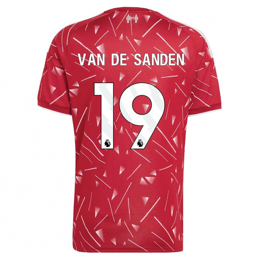 Danxen Dětské Shanice Van De Sanden #19 Bílá Červená Domů Hráčské Dresy 2026/27 Dres