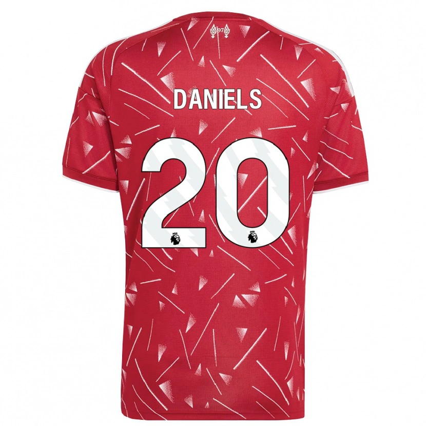 Danxen Dětské Yana Daniels #20 Bílá Červená Domů Hráčské Dresy 2026/27 Dres