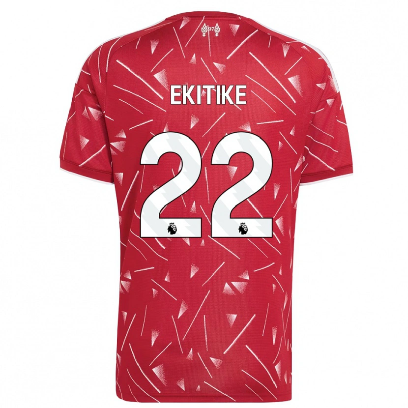 Danxen Dětské Hugo Ekitiké #22 Bílá Červená Domů Hráčské Dresy 2026/27 Dres