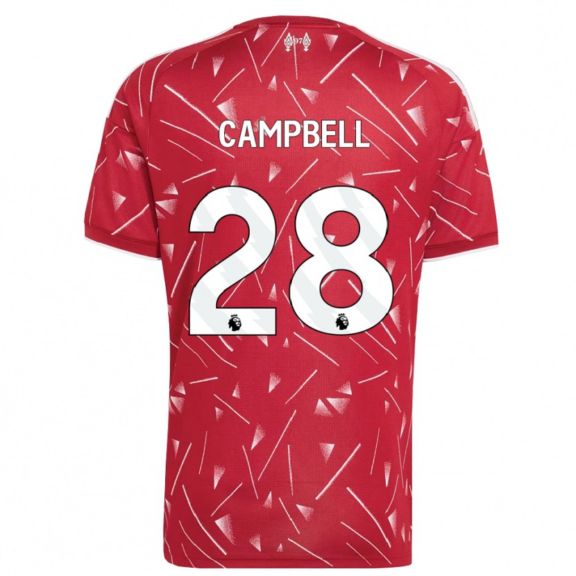 Danxen Dětské Megan Campbell #28 Bílá Červená Domů Hráčské Dresy 2026/27 Dres