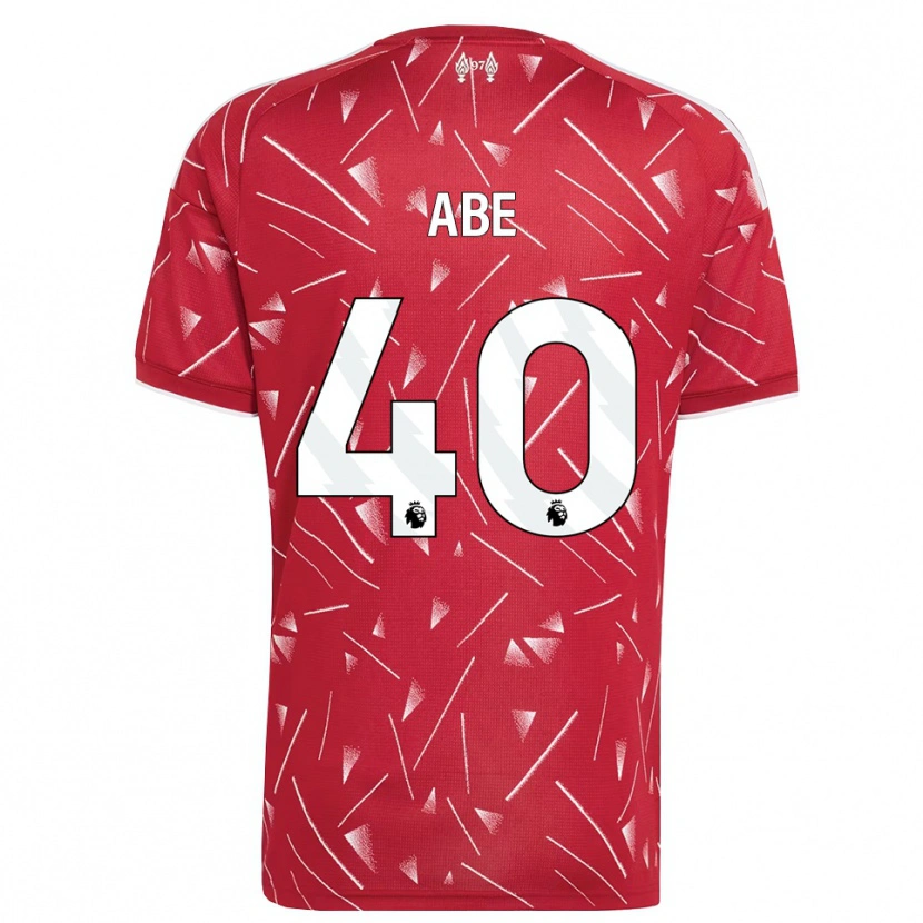 Danxen Dětské Joshua Abe #40 Bílá Červená Domů Hráčské Dresy 2026/27 Dres