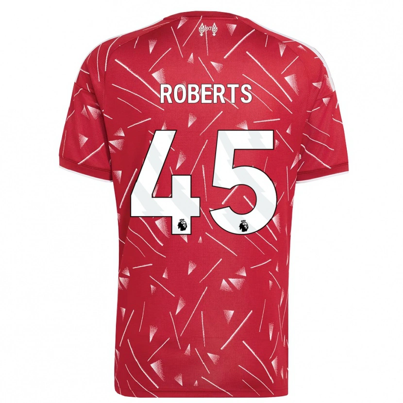 Danxen Dětské Iwan Roberts #45 Bílá Červená Domů Hráčské Dresy 2026/27 Dres