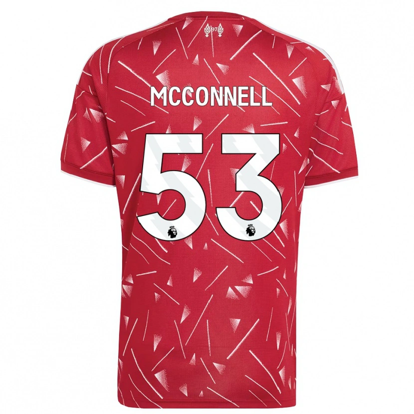 Danxen Dětské James Mcconnell #53 Bílá Červená Domů Hráčské Dresy 2026/27 Dres
