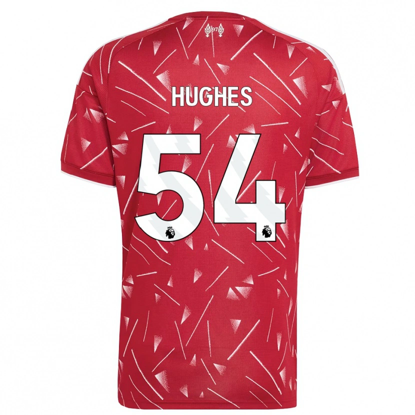 Danxen Dětské Liam Hughes #54 Bílá Červená Domů Hráčské Dresy 2026/27 Dres