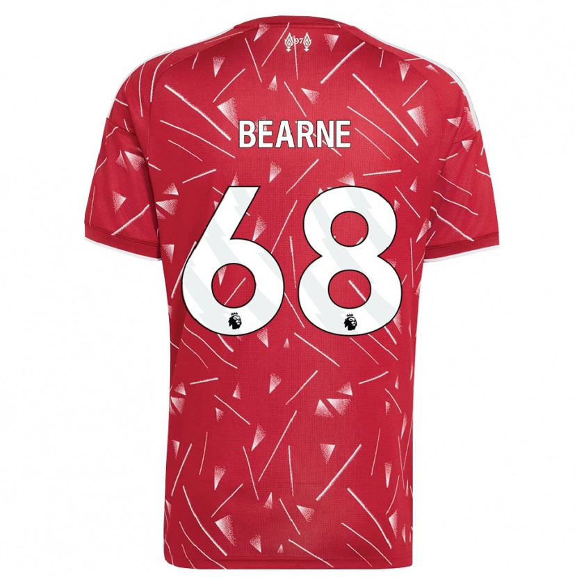 Danxen Dětské Jack Bearne #68 Bílá Červená Domů Hráčské Dresy 2026/27 Dres
