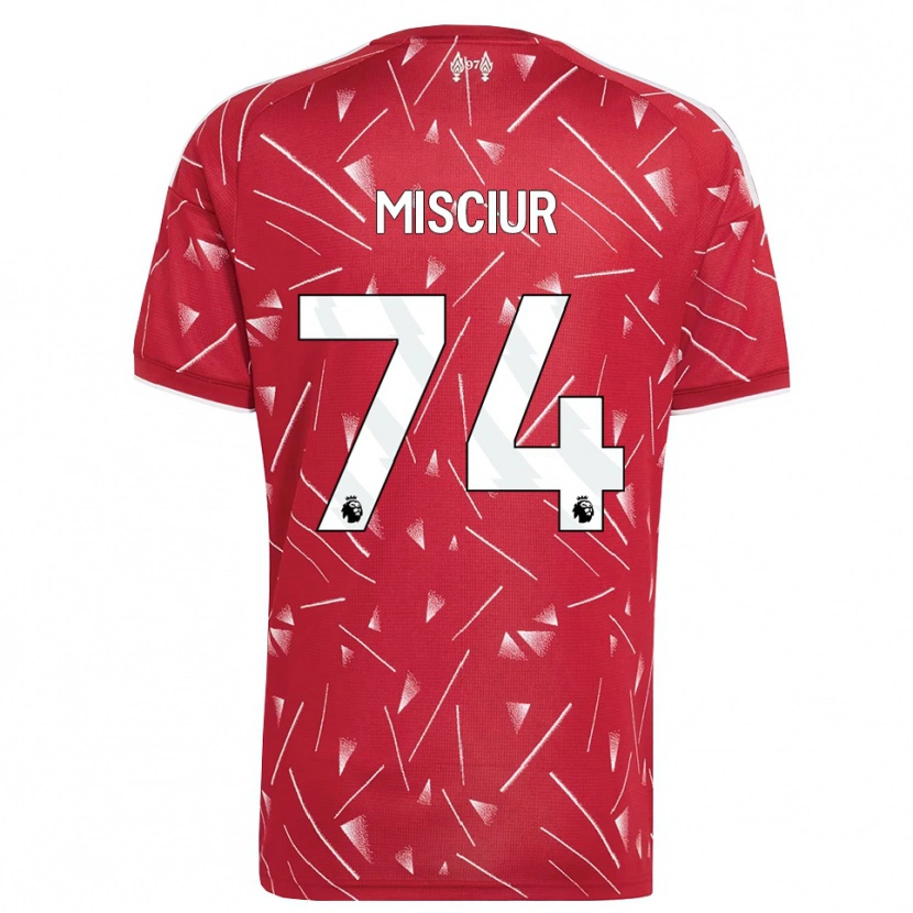 Danxen Dětské Kornel Misciur #74 Bílá Červená Domů Hráčské Dresy 2026/27 Dres