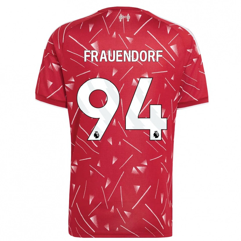 Danxen Dětské Melkamu Frauendorf #94 Bílá Červená Domů Hráčské Dresy 2026/27 Dres