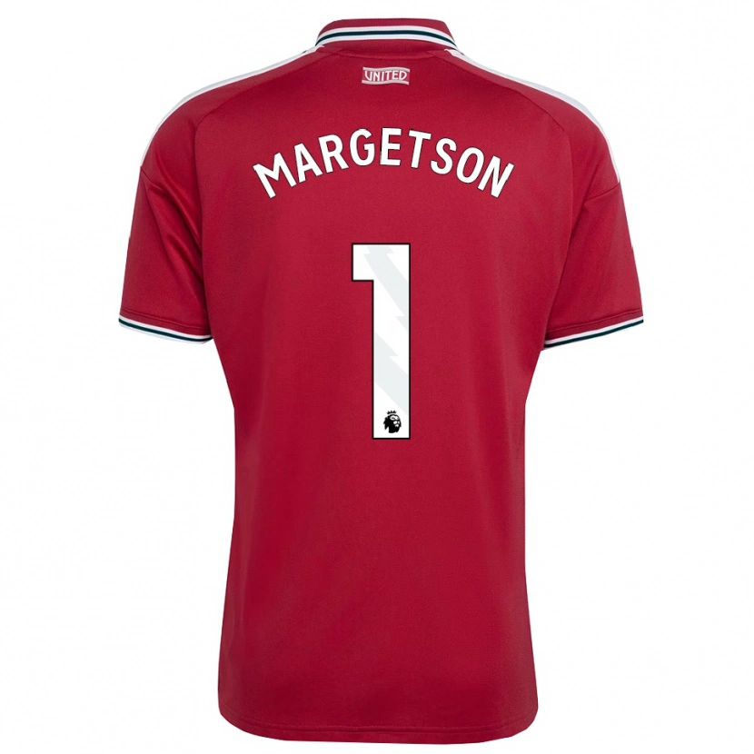 Danxen Dětské Kit Margetson #1 Červená Žlutá Bílá Domů Hráčské Dresy 2026/27 Dres