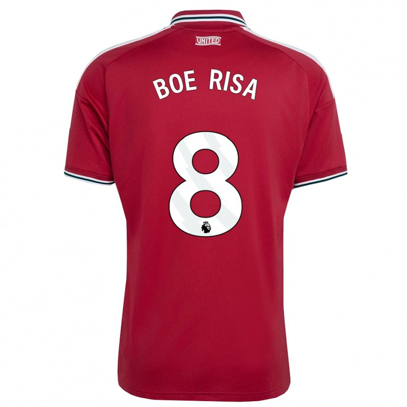 Danxen Dětské Vilde Boe Risa #8 Červená Žlutá Bílá Domů Hráčské Dresy 2026/27 Dres