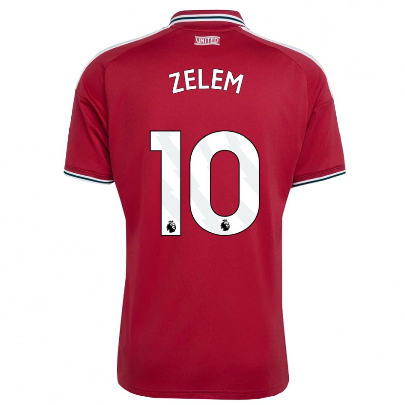 Danxen Dětské Katie Zelem #10 Červená Žlutá Bílá Domů Hráčské Dresy 2026/27 Dres