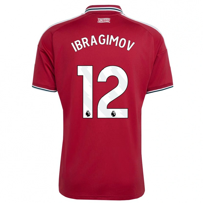 Danxen Dětské Gazi Ibragimov #12 Červená Žlutá Bílá Domů Hráčské Dresy 2026/27 Dres