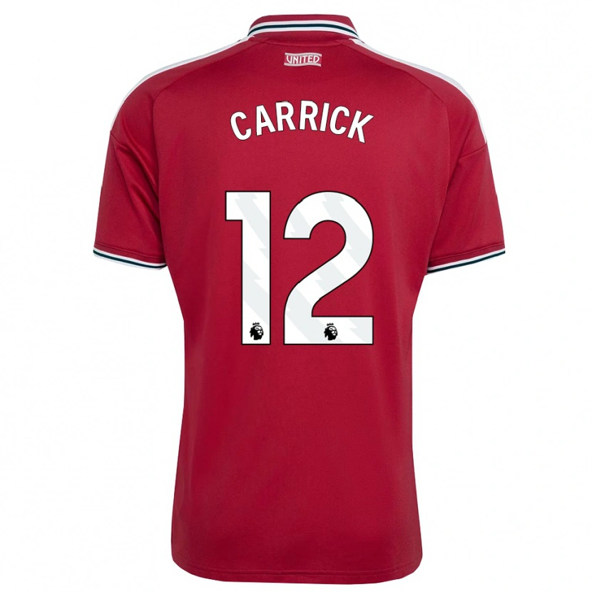 Danxen Dětské Jacey Carrick #12 Červená Žlutá Bílá Domů Hráčské Dresy 2026/27 Dres