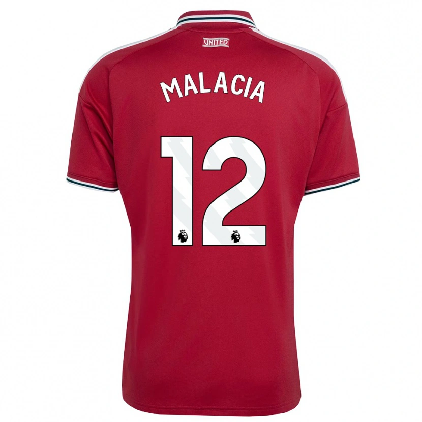 Danxen Dětské Tyrell Malacia #12 Červená Žlutá Bílá Domů Hráčské Dresy 2026/27 Dres