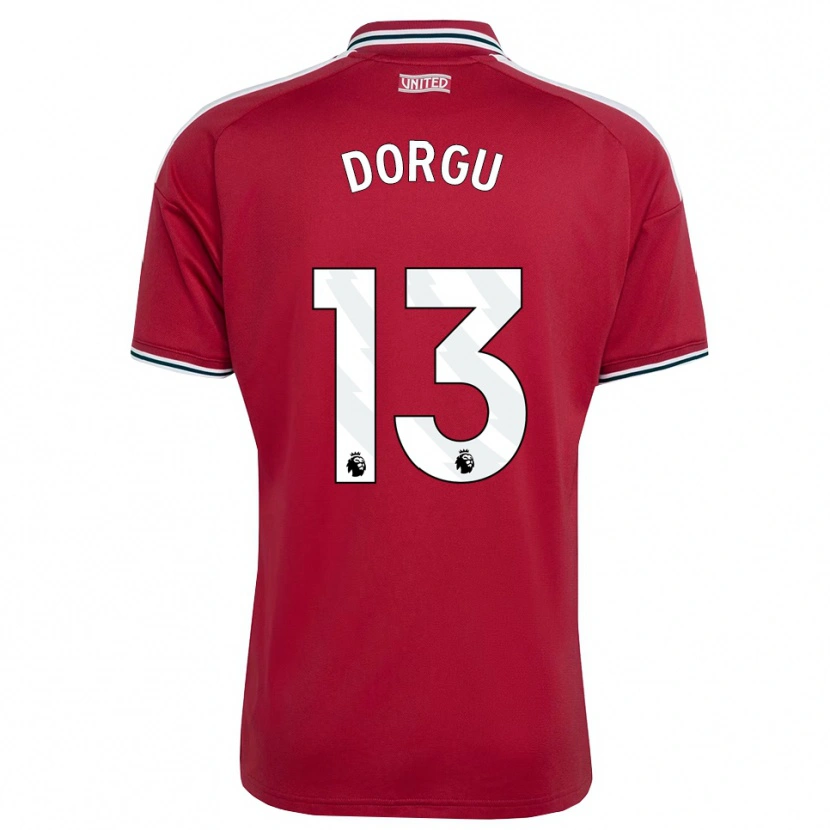 Danxen Dětské Patrick Dorgu #13 Červená Žlutá Bílá Domů Hráčské Dresy 2026/27 Dres