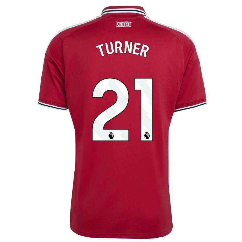 Danxen Dětské Millie Turner #21 Červená Žlutá Bílá Domů Hráčské Dresy 2026/27 Dres