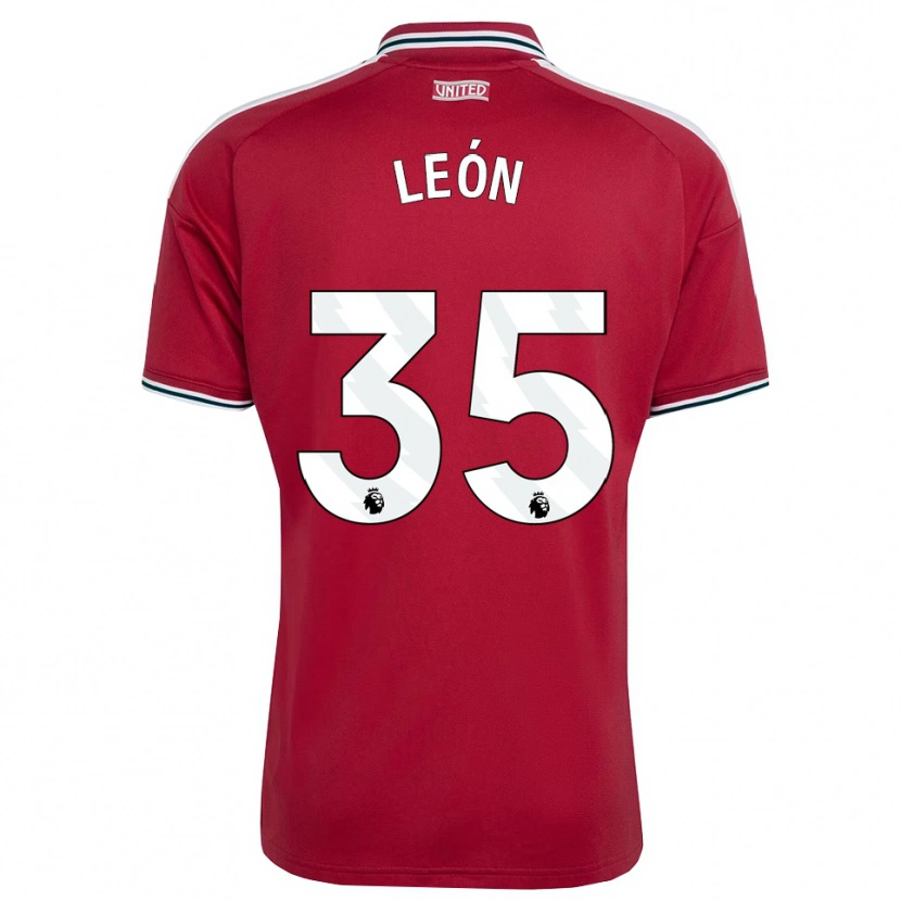 Danxen Dětské Diego León #35 Červená Žlutá Bílá Domů Hráčské Dresy 2026/27 Dres