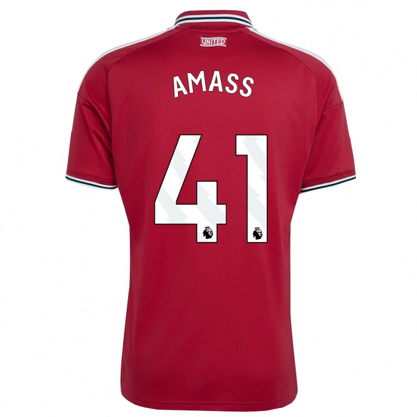 Danxen Dětské Harry Amass #41 Červená Žlutá Bílá Domů Hráčské Dresy 2026/27 Dres