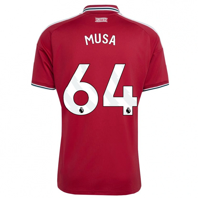 Danxen Dětské Victor Musa #64 Červená Žlutá Bílá Domů Hráčské Dresy 2026/27 Dres
