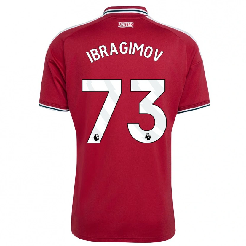 Danxen Dětské Amir Ibragimov #73 Červená Žlutá Bílá Domů Hráčské Dresy 2026/27 Dres