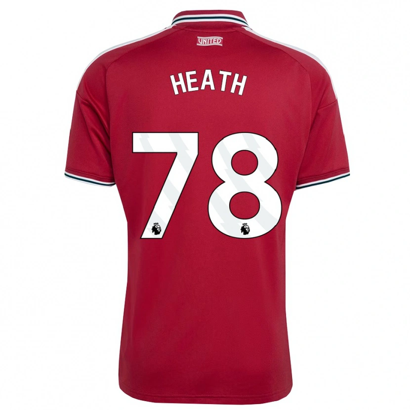 Danxen Dětské Fred Heath #78 Červená Žlutá Bílá Domů Hráčské Dresy 2026/27 Dres