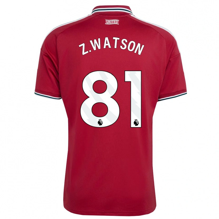 Danxen Dětské Zac Watson #81 Červená Žlutá Bílá Domů Hráčské Dresy 2026/27 Dres