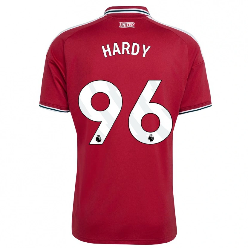 Danxen Dětské Charlie Hardy #96 Červená Žlutá Bílá Domů Hráčské Dresy 2026/27 Dres
