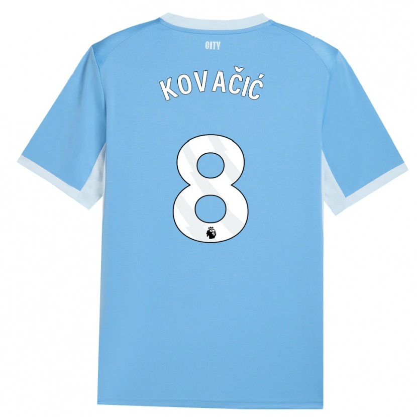 Danxen Dětské Mateo Kovacic #8 Světle Nebesky Modrá Bílá Domů Hráčské Dresy 2026/27 Dres