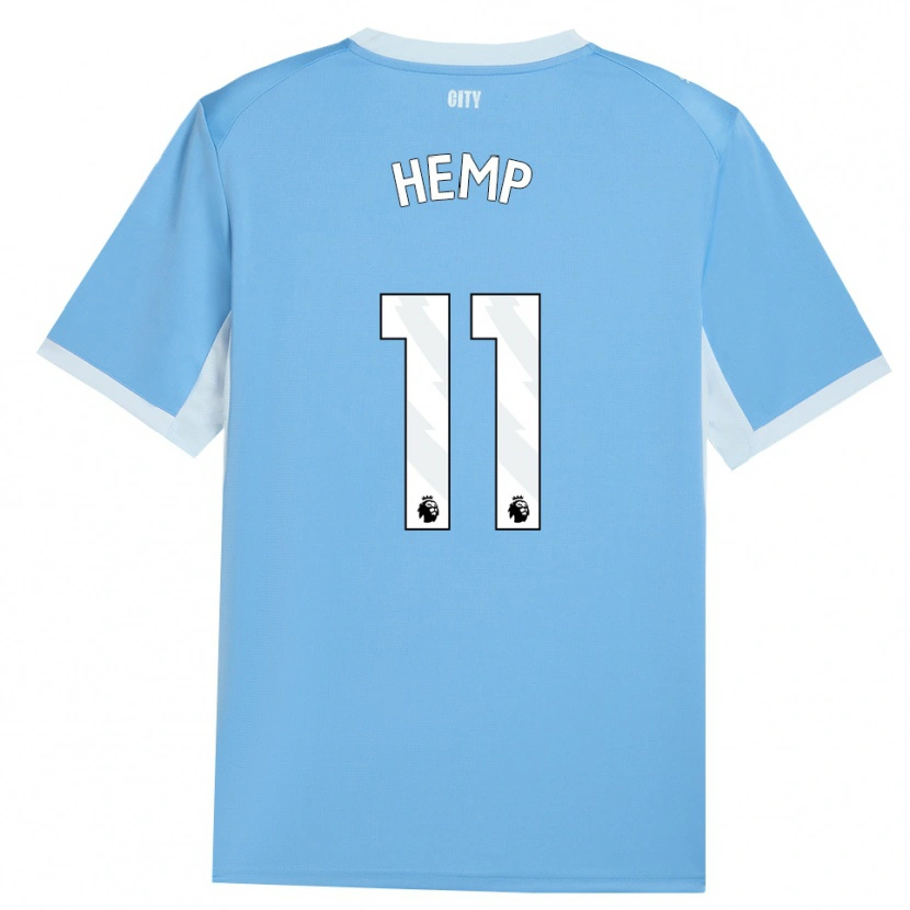 Danxen Dětské Lauren Hemp #11 Světle Nebesky Modrá Bílá Domů Hráčské Dresy 2026/27 Dres