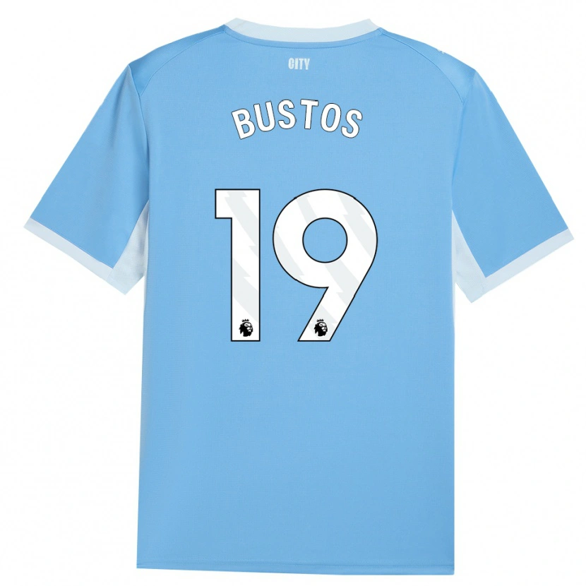 Danxen Dětské Nahuel Bustos #19 Světle Nebesky Modrá Bílá Domů Hráčské Dresy 2026/27 Dres