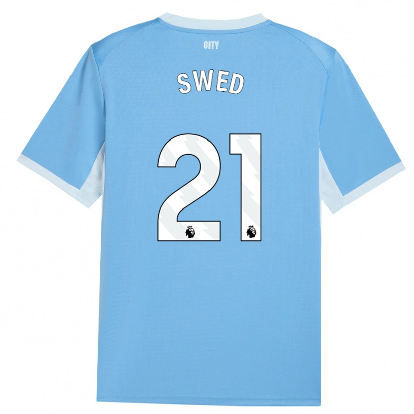 Danxen Dětské Hamza Swed #21 Světle Nebesky Modrá Bílá Domů Hráčské Dresy 2026/27 Dres