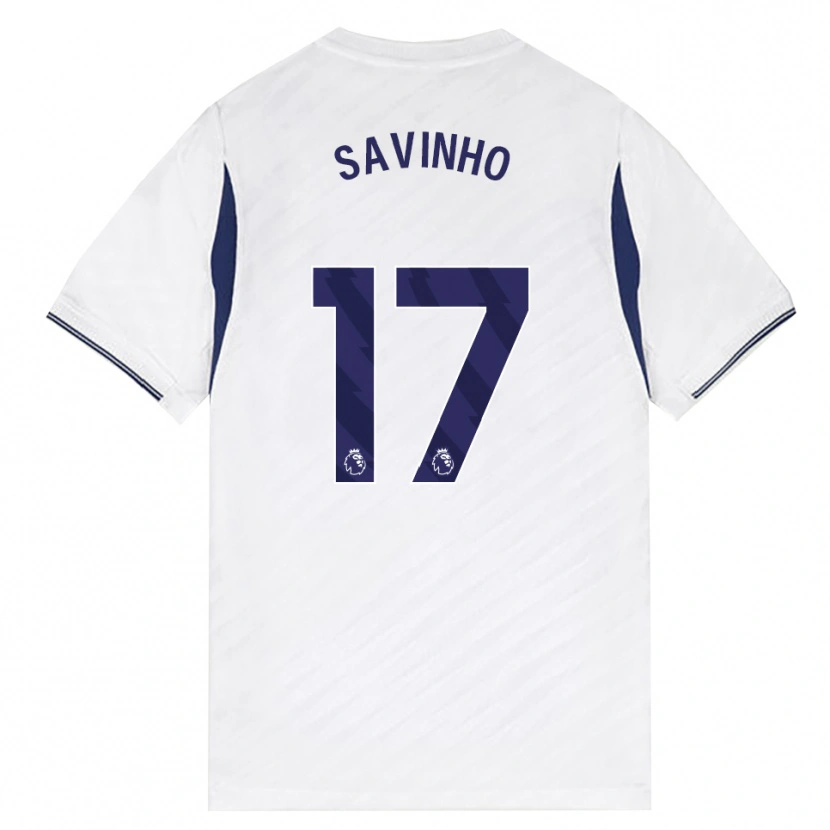 Danxen Dětské Sávio Moreira De Oliveira #17 Bílá Červená Fialová Domů Hráčské Dresy 2026/27 Dres