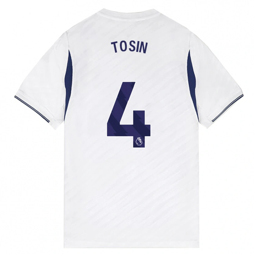 Danxen Dětské Tosin Adarabioyo #4 Bílá Červená Fialová Domů Hráčské Dresy 2026/27 Dres