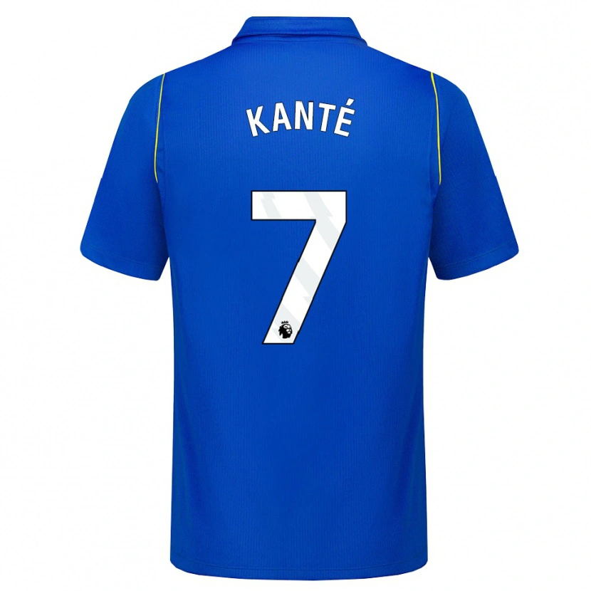 Danxen Dětské N'golo Kante #7 Modrá Žlutá Domů Hráčské Dresy 2026/27 Dres